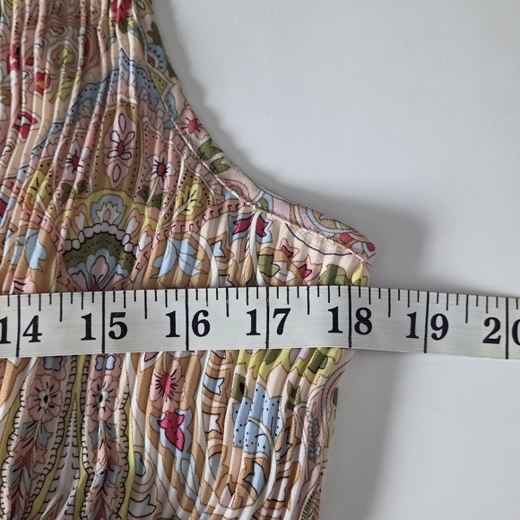 T Tahari Women's Pink Pleated Belted Faux-Wrap Maxi Dress Size M - Picture 14 of 14